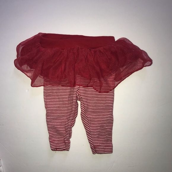 Newborn Valentine’s Day outfit red white hearts stripes tutu pants love baby - Picture 7 of 9